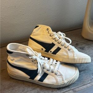 Women’s GOYA high top sneakers size 9 White Green Retro